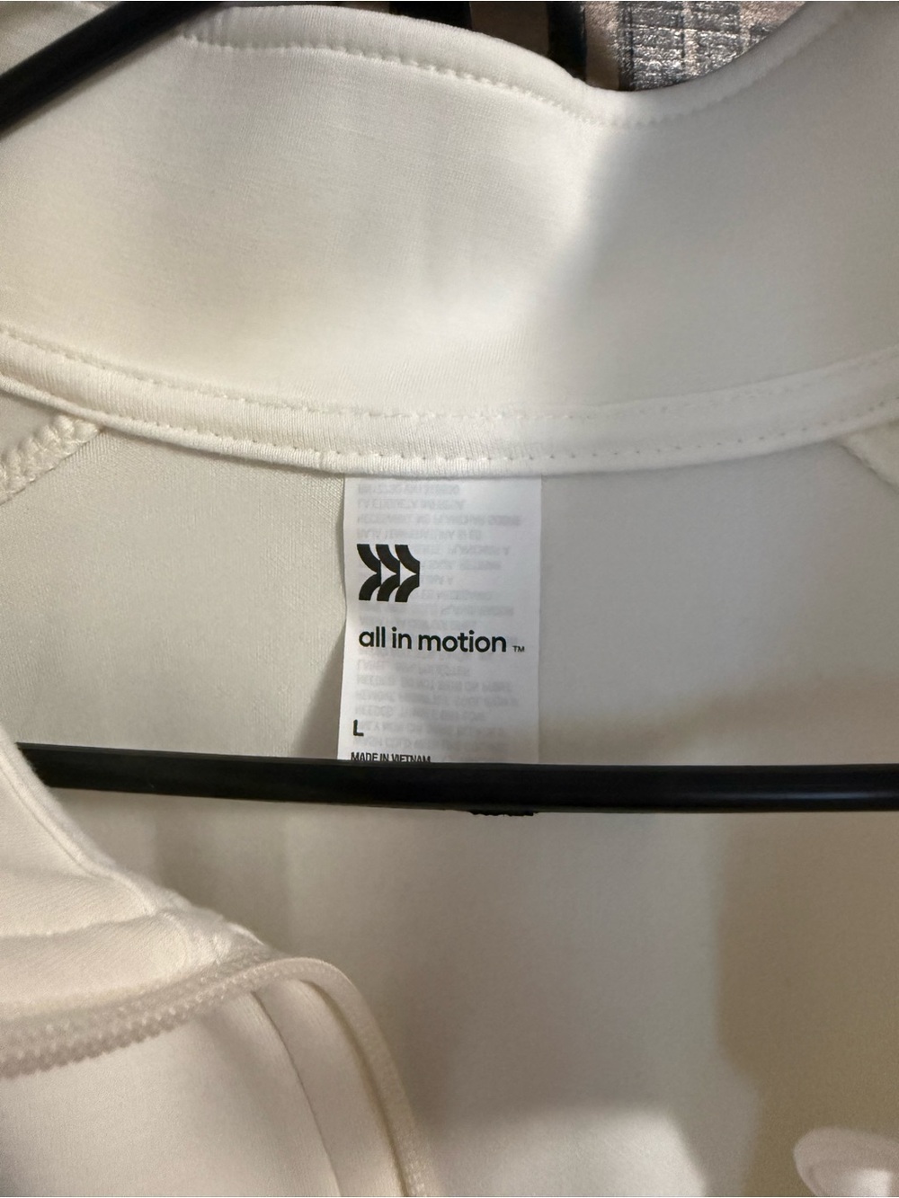 All in Motion Cropped Cream Zip-Front Jacket - Picture 2 of 2